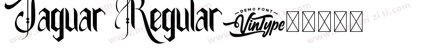 Jaguar Regular字体转换
